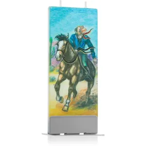 Flatyz Nature Cowboy On Horse bougie décorative 6x15 cm