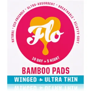 FLO Ultra Thin Bamboo serviettes hygiéniques jour et nuit 15 pcs