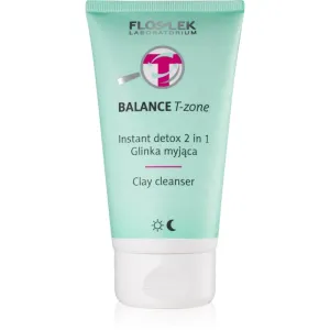 FlosLek Laboratorium Balance T-Zone émulsion et masque nettoyante pour peaux mixtes 125 ml