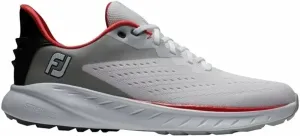 Footjoy Flex XP Mens Golf Shoes White/Black/Red 42,5