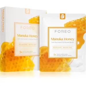FOREO Farm to Face Sheet Mask Manuka Honey masque tissu hydratant et revitalisant 3x20 ml