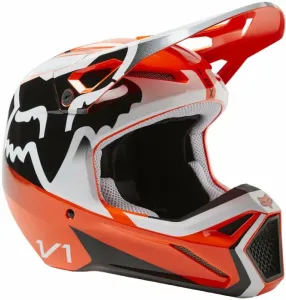 FOX V1 Leed Helmet Dot/Ece Fluo Orange S Casque