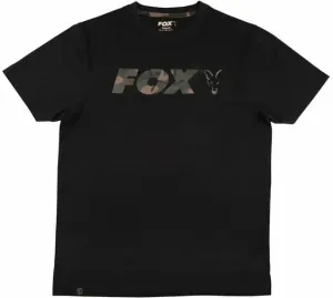 Fox Fishing Tee Shirt Logo T-Shirt Black/Camo L