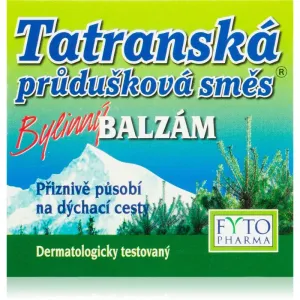 FytoPharma Tatran bronchial blend pommade aux plantes médicinales pour favoriser le fonctionnement normal du système respiratoire 40 g