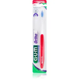 G.U.M Ortho 124 brosse à dents pour les utilisateurs d'appareils dentaires fixes soft 1 pcs