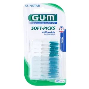 G.U.M Soft-Picks +Fluoride cure-dents interdentaires large 40 pcs #108403