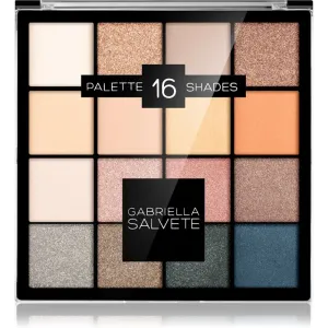 Gabriella Salvete Eyeshadow 16 Shades Palette palette de fards à paupières teinte 01 Gold 20,8 g