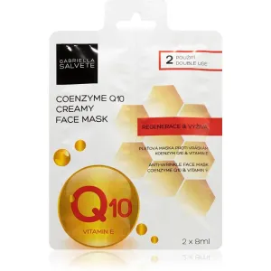 Gabriella Salvete Face Mask Coenzyme Q10 masque régénérant visage anti-rides 2x8 ml
