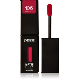 Gabriella Salvete Matte Lips rouge à lèvres liquide longue tenue effet mat teinte 106 Red Moon 4,5 ml
