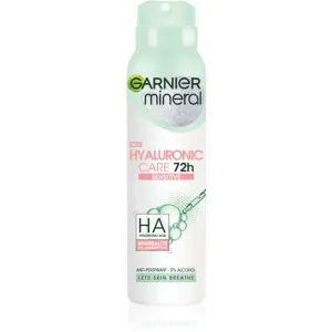 Garnier Mineral Hyaluronic Care spray anti-transpirant pour peaux sensibles 150 ml