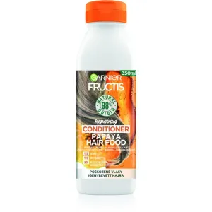 Garnier Fructis Papaya Hair Food après-shampoing régénérant pour cheveux abîmés 350 ml