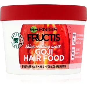Garnier Fructis Goji Hair Food masque pour le renouvellement de la brillance des cheveux colorés 390 ml #111900