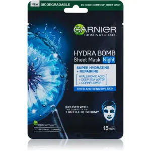 Garnier Skin Naturals Hydra Bomb masque nourrissant en tissu pour la nuit 28 g #123541