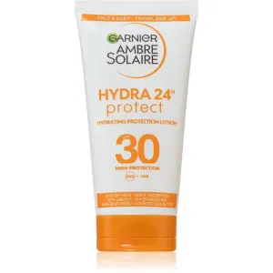 Garnier Ambre Solaire Hydra Protect crème protectrice visage et corps format voyage SPF 30 50 ml #565986