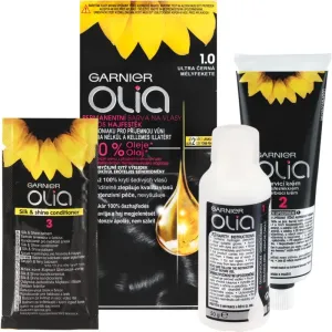 Garnier Olia coloration cheveux teinte 1.0 Deep Black