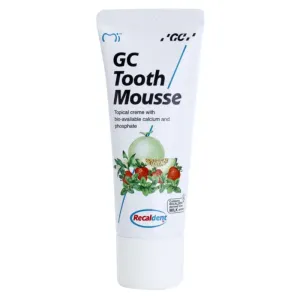 GC Tooth Mousse crème protectrice reminéralisante pour dents sensibles sans fluorure saveur Melon 35 ml