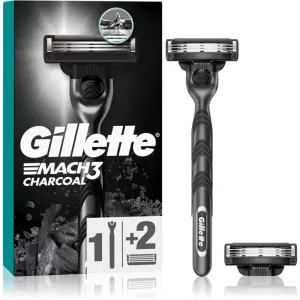 Gillette Mach3 Charcoal rasoir + lames de rechange 2 pcs