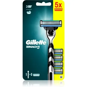 Gillette Mach3 rasoir + lames de rechange 5 pcs