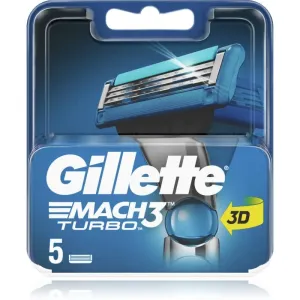 Gillette Mach3 Turbo tête de rechange 5 pcs