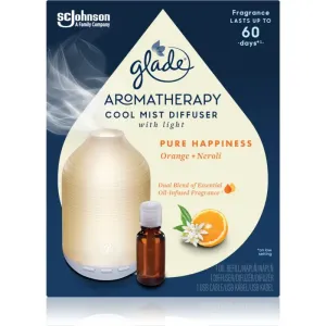 GLADE Aromatherapy Pure Happiness diffuseur d'huiles essentielles avec recharge Orange + Neroli 17,4 ml