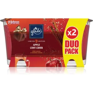 GLADE Cosy Apple Cider bougie parfumée duo 2x129 g