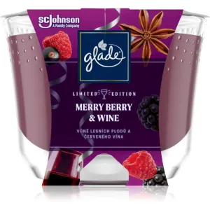 GLADE Merry Berry & Wine bougie parfumée 224 g
