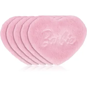 GLOV Barbie Ultrasoft Reusable Pads cotons démaquillants lavables type Hearts Pink 5 pcs