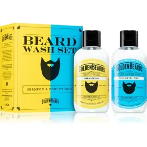 Golden Beards Beard Wash Set shampoing et après-shampoing barbe