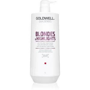 Goldwell Dualsenses Blondes & Highlights après-shampoing pour cheveux blonds anti-jaunissement 1000 ml