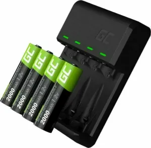 Green Cell GRSETGC01 VitalCharger + 4x AA Chargeur de batterie