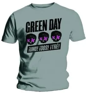 Green Day T-shirt hree Heads Better Than One Unisex Grey S