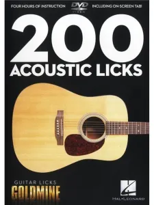 Hal Leonard 200 Acoustic Licks - Guitar Licks Goldmine Partition #12830