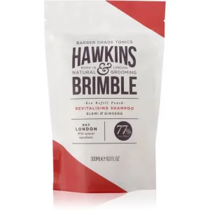 Hawkins & Brimble Revitalising Shampoo Eco Refill Pouch shampoing revitalisant pour homme recharge 300 ml