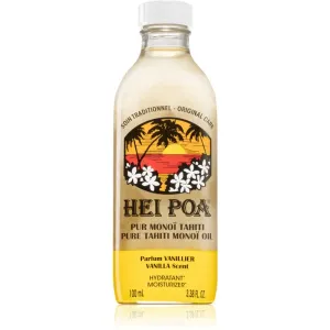 Hei Poa Pure Tahiti Monoï Oil Vanilla huile multifonctionnelle corps et cheveux 100 ml