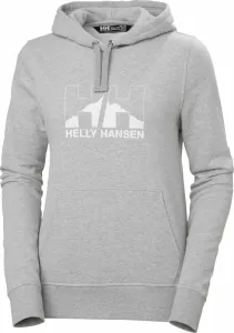 Helly Hansen Women's Nord Graphic Pullover Hoodie Grey Melange L Sweat à capuche outdoor