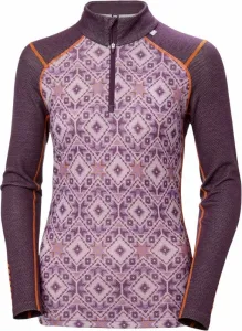 Helly Hansen W Lifa Merino Midweight 2-in-1 Graphic Half-zip Base Layer Amethyst Star Pixel L Sous-vêtements thermiques