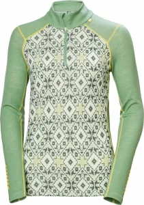 Helly Hansen W Lifa Merino Midweight 2-in-1 Graphic Half-zip Base Layer Jade 2.0 Star Pixel S Sous-vêtements thermiques