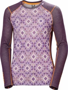 Helly Hansen Sous-vêtements thermiques W Lifa Merino Midweight Graphic Crew Amethyst Star Pixel XS