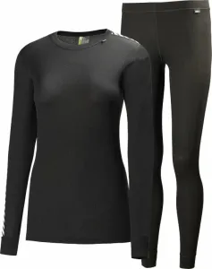 Helly Hansen Women's HH Comfort Lightweight Base Layer Set Black L Sous-vêtements thermiques