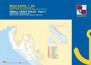 HHI Male Karte Jadransko More/Small Craft Folio Adriatic Sea Eastern Coast Part 1 2022 #16019