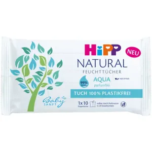 Hipp Babysanft Aqua Natural lingettes nettoyantes pour bébé 10 pcs