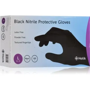 Holík Nitril Black gants de protection en nitrile non poudrés taille L 2x50 pcs