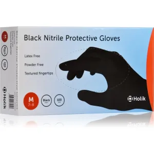Holík Nitril Black gants de protection en nitrile non poudrés taille M 2x50 pcs