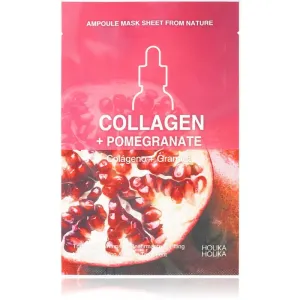 Holika Holika Ampoule Mask Sheet From Nature Collagen + Pomegranate masque tissu raffermissant 1 pcs