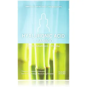 Holika Holika Ampoule Mask Sheet From Nature Hyaluronic Acid + Bamboo masque tissu extra hydratant et nourrissant 1 pcs
