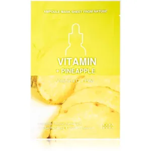 Holika Holika Ampoule Mask Sheet From Nature Vitamin C + Pineapple masque tissu énergisant 1 pcs