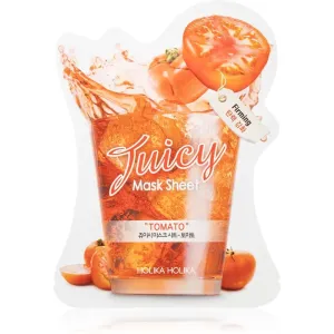 Holika Holika Juicy Mask Sheet Tomato masque tissu raffermissant pour le contour du visage 20 ml