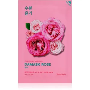 Holika Holika Pure Essence Damask Rose masque tissu hydratant et revitalisant 20 ml