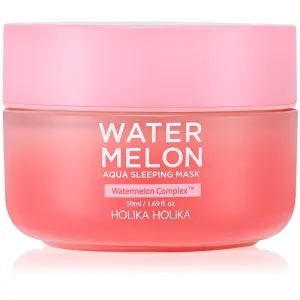 Holika Holika Watermelon Mask masque de nuit intense régénération rapide des peaux sèches et déshydratées 50 ml