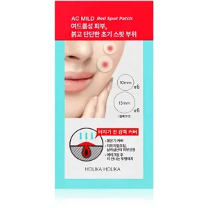 Holika Holika AC Mild Red Spot patchs à peaux à problèmes anti-acné 12 pcs